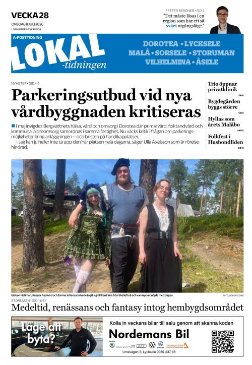 Lokaltidningen 8.7.2026
