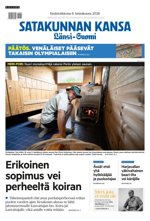 Satakunnan Kansa Länsi-Suomi 8.7.2026