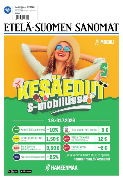 Etelä-Suomen Sanomat 8.7.2026