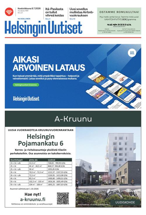 Helsingin Uutiset (Koillinen) 8.7.2026