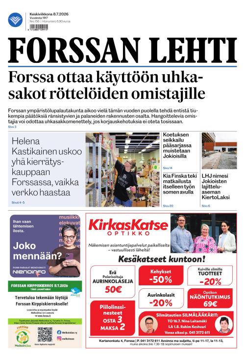 Forssan Lehti 8.7.2026