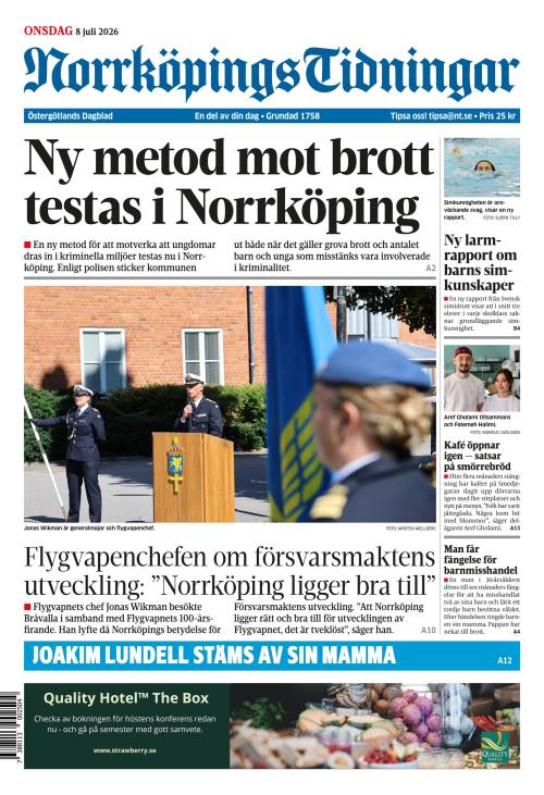 Norrköpings Tidningar 8.7.2026