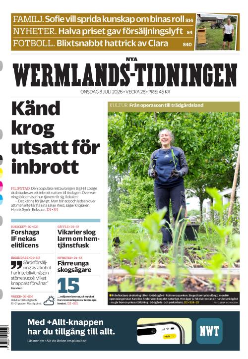 Nya Wermlands-Tidningen 8.7.2026