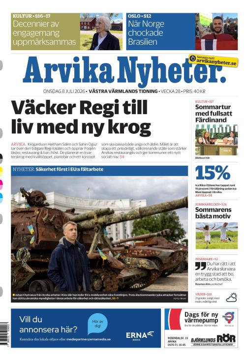 Arvika Nyheter 8.7.2026