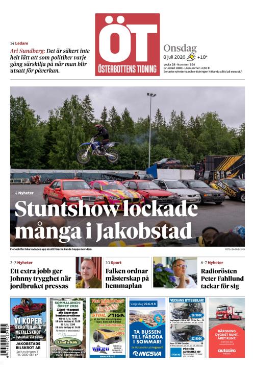 Österbottens Tidning 8.7.2026