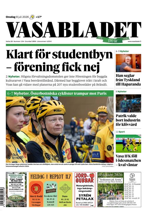 Vasabladet 8.7.2026