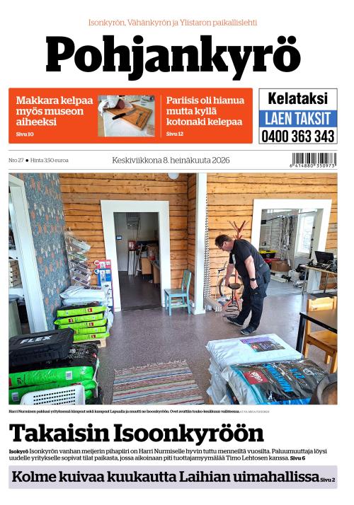 Pohjankyrö-lehti 8.7.2026