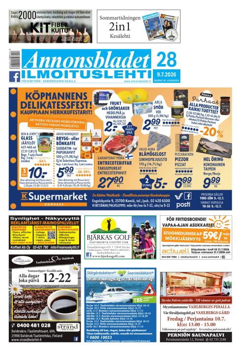 Annonsbladet 9.7.2026