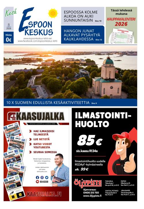 Espoon keskus -lehti 9.7.2026