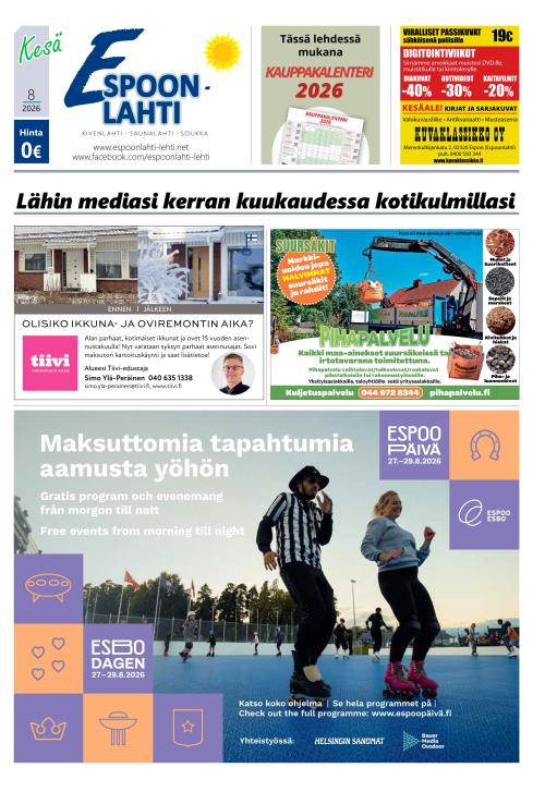 Espoonlahti-lehti 9.7.2026