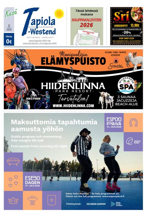 Tapiola-Westend 9.7.2026