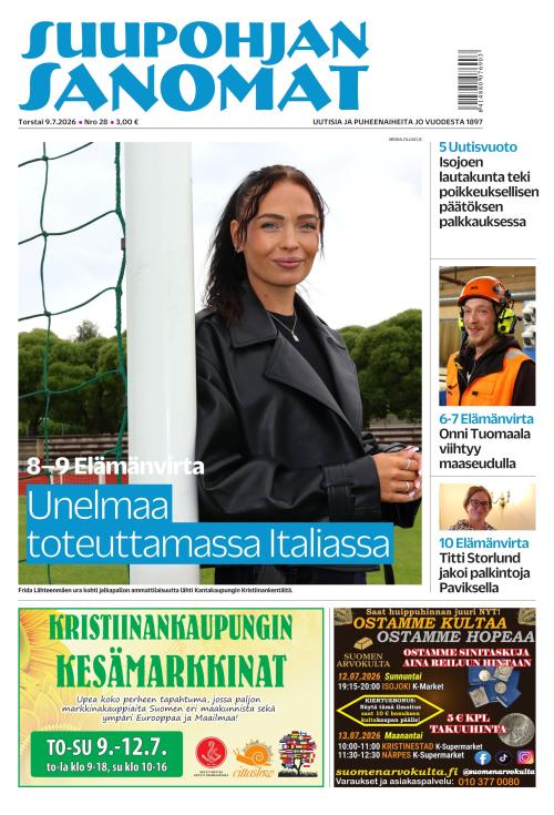 Suupohjan Sanomat 9.7.2026