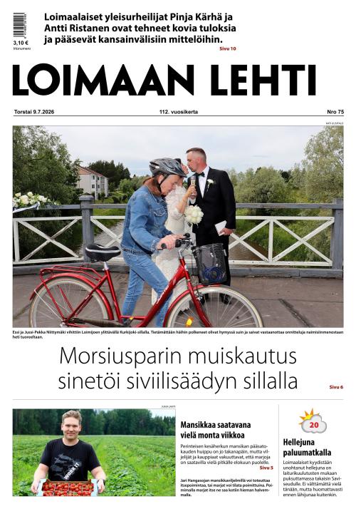 Loimaan Lehti 9.7.2026