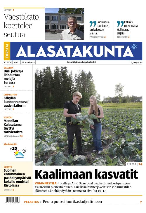 Alasatakunta 9.7.2026