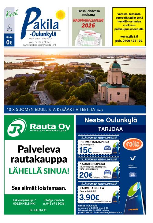 Pakila-Oulunkylä 9.7.2026