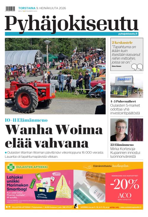 Pyhäjokiseutu 9.7.2026