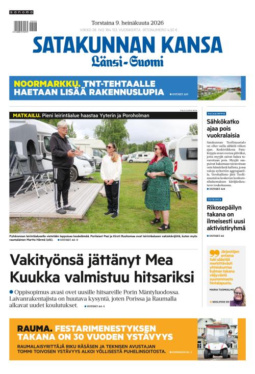 Satakunnan Kansa Länsi-Suomi 9.7.2026