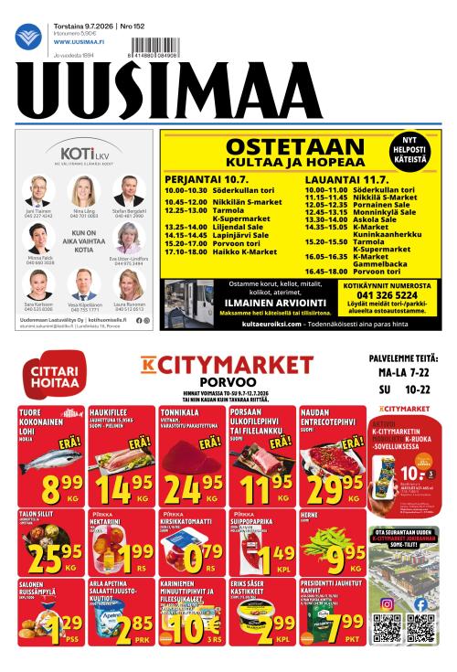 Uusimaa 9.7.2026