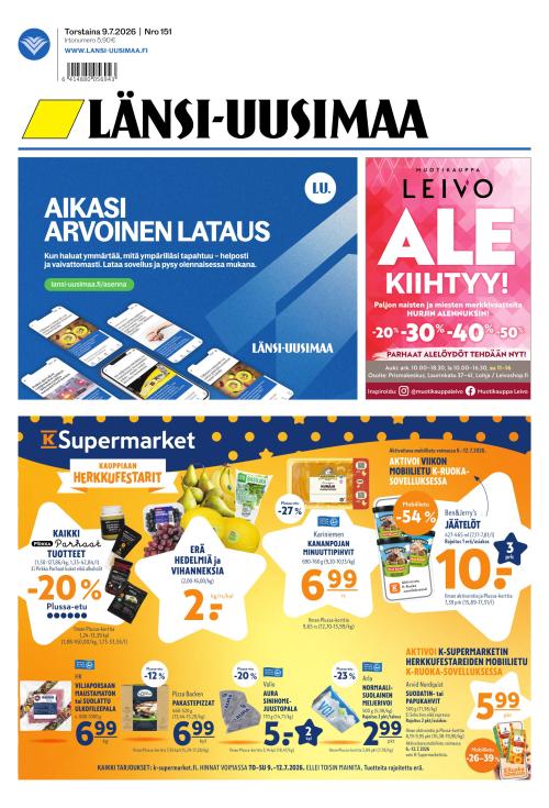Länsi-Uusimaa 9.7.2026