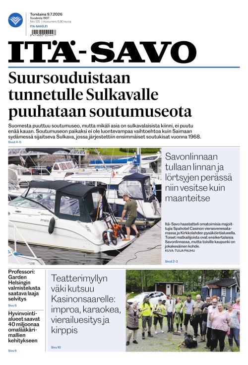 Itä-Savo 9.7.2026