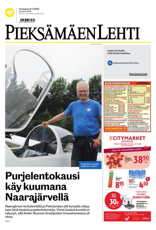 Pieksämäen lehti 9.7.2026