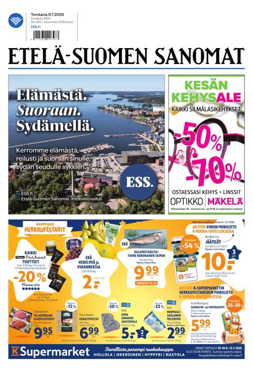 Etelä-Suomen Sanomat 9.7.2026