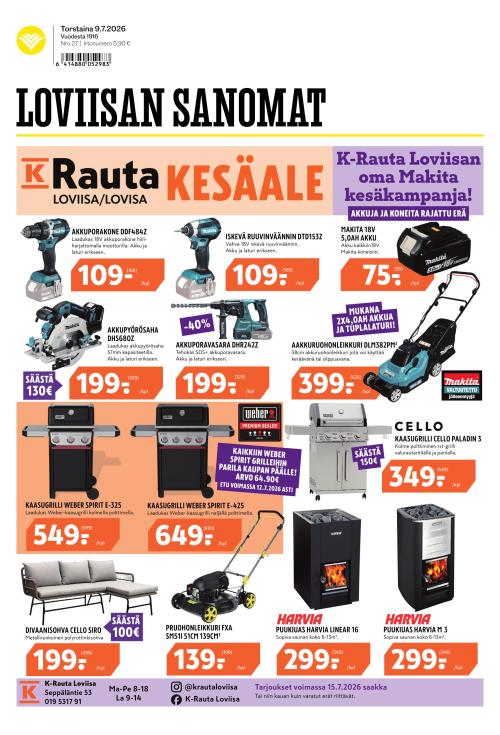 Loviisan Sanomat 9.7.2026