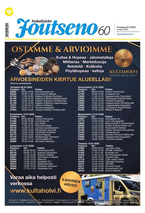 Paikallislehti Joutseno 9.7.2026