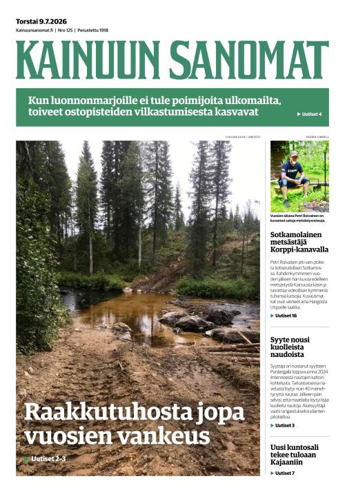 Kainuun Sanomat 9.7.2026