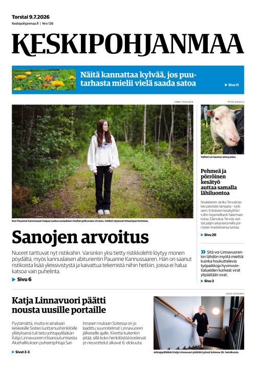 Keskipohjanmaa 9.7.2026