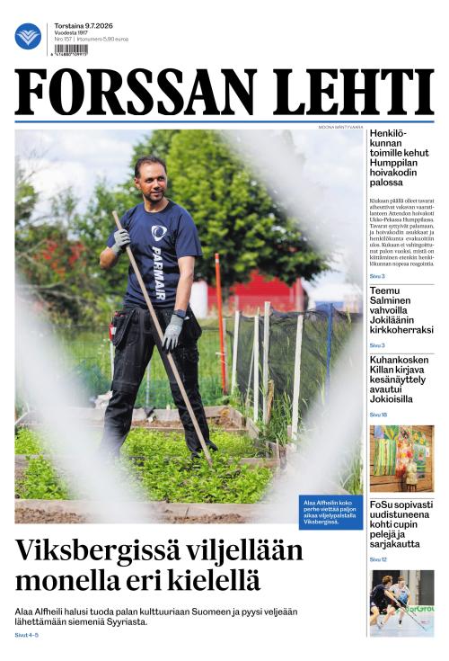 Forssan Lehti 9.7.2026
