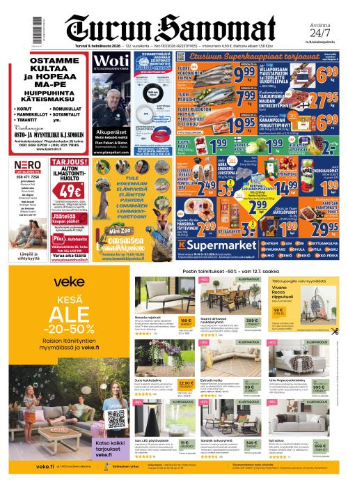 Turun Sanomat 9.7.2026
