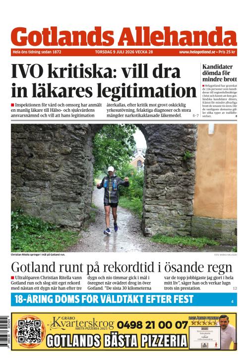 Gotlands Allehanda 9.7.2026