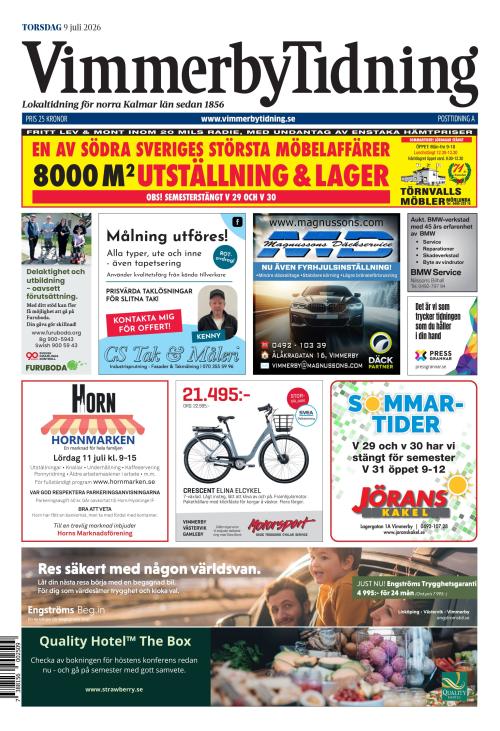 Vimmerby Tidning / Kinda-Posten 9.7.2026