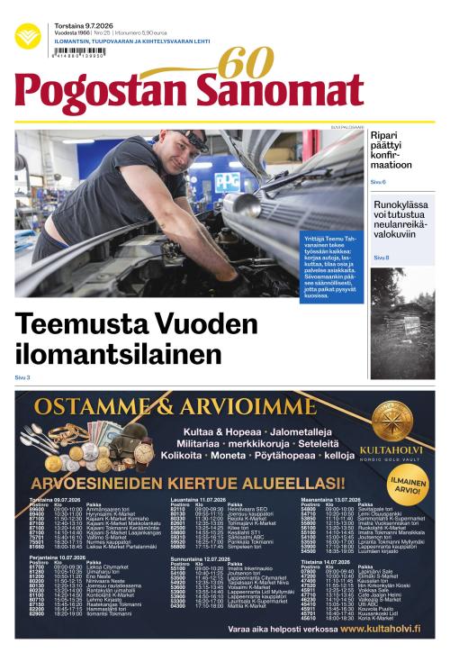 Pogostan Sanomat 9.7.2026