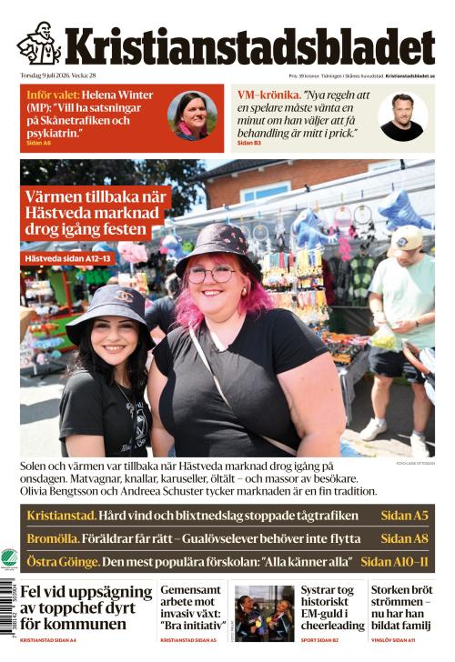 Kristianstadsbladet 9.7.2026