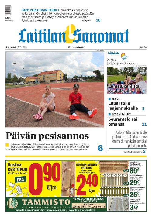 Laitilan Sanomat 10.7.2026