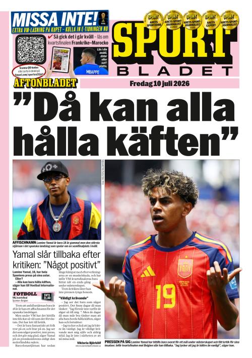 Aftonbladet Sportbladet 10.7.2026