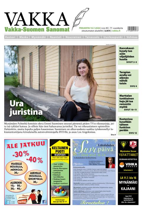 Vakka-Suomen Sanomat 10.7.2026