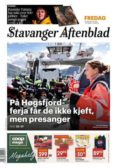 Stavanger Aftenblad 10.7.2026