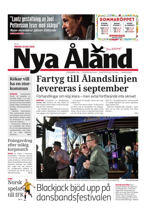 Nya Åland 10.7.2026