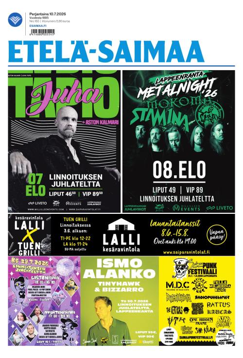Etelä-Saimaa 10.7.2026