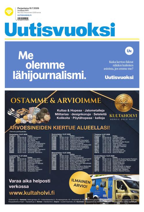 Uutisvuoksi 10.7.2026