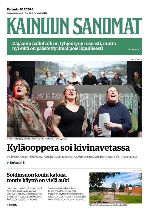 Kainuun Sanomat 10.7.2026