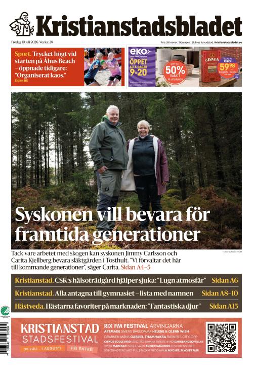 Kristianstadsbladet 10.7.2026