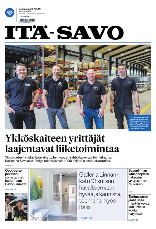 Itä-Savo 11.7.2026