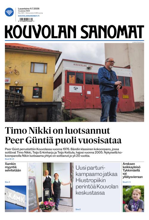 Kouvolan Sanomat 11.7.2026