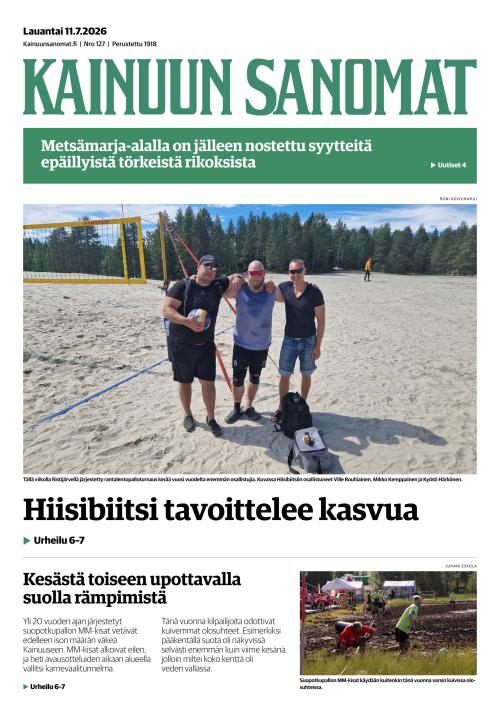 Kainuun Sanomat 11.7.2026