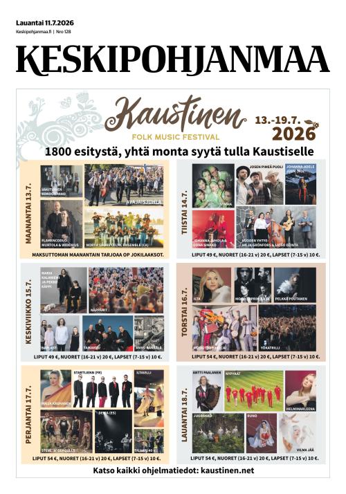 Keskipohjanmaa 11.7.2026