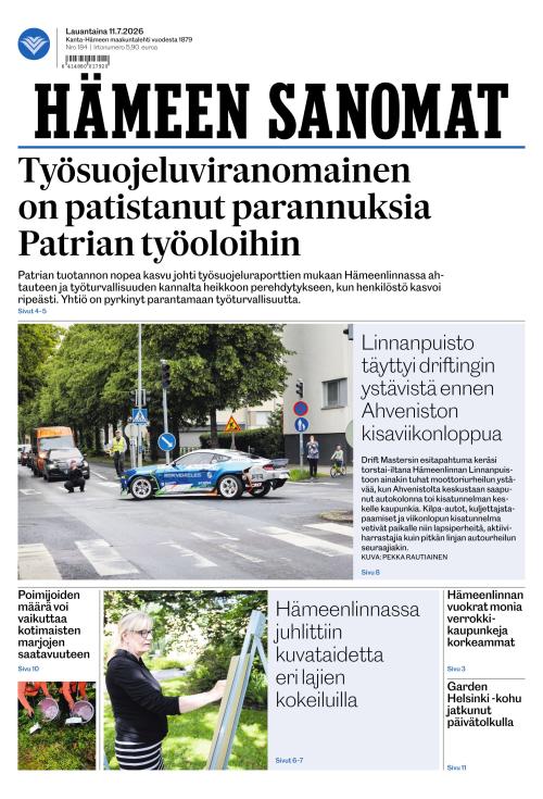 Hämeen Sanomat 11.7.2026